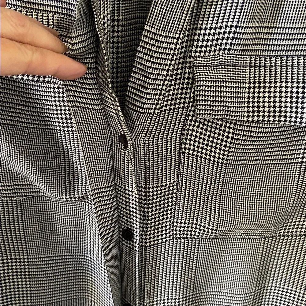 L'AGENCE Black and White Houndstooth Maxi dress - Picture 3 of 9